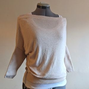 MOTH off the shoulder, cashmere blend sweater